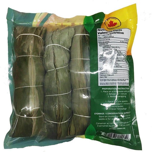 Authentic Kwanga cassava bread made from 100% natural cassava flour, wrapped in bamboo leaves